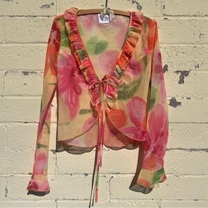 With Jean - Floral top